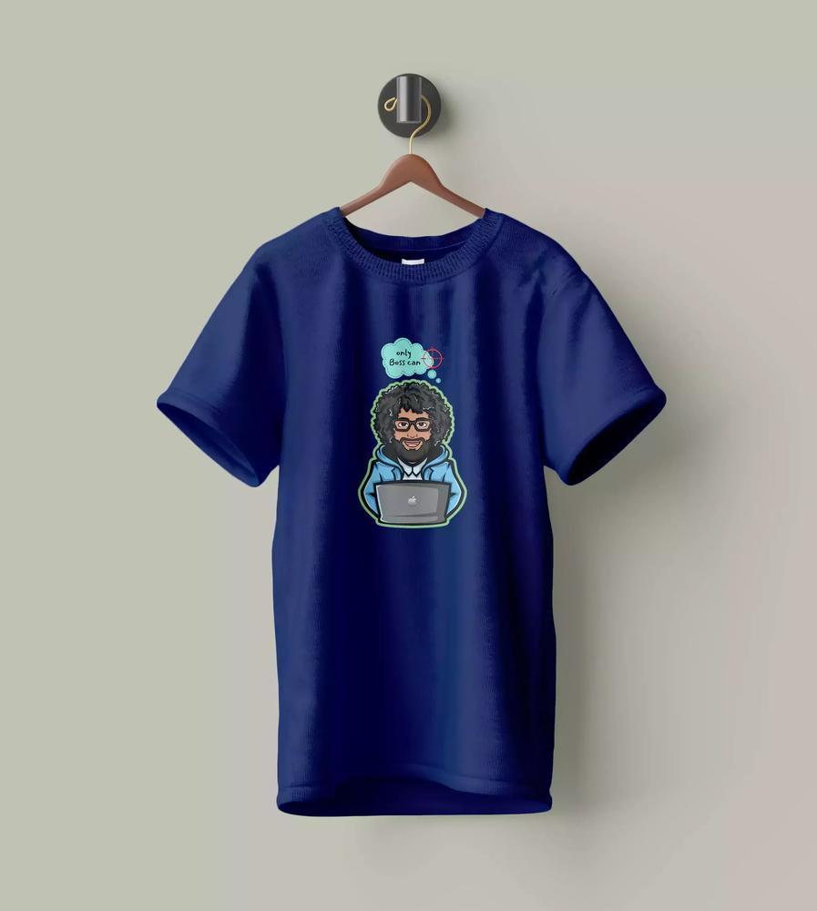 WYPO Premium Quality Graphic Tee for Man for Summer, Dark Blue