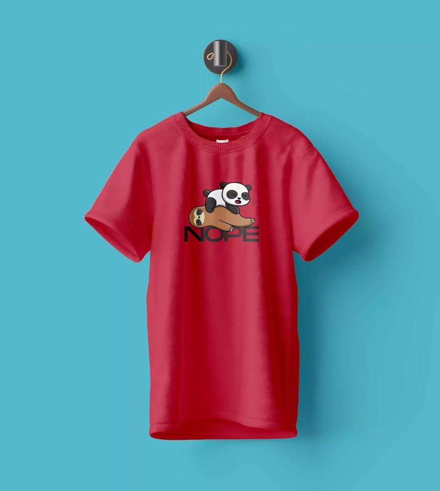 Brand T-Shirt Premium Cotton Fabric - Crewneck Red
