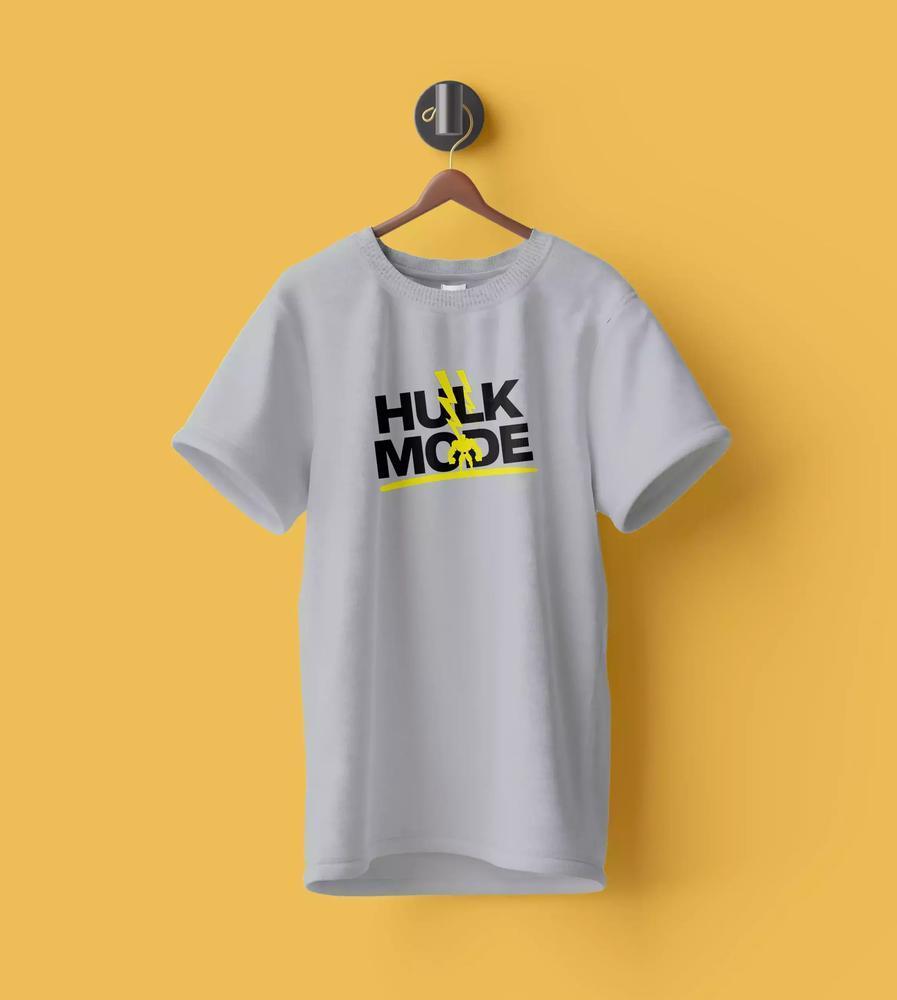 WYPO Stitched Cotton Printed Graphic T-Shirt -Crewneck, Grey