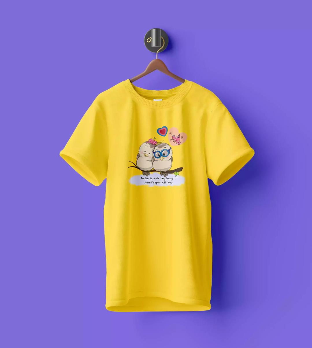 WYPO- Cotton T Shirt for Girl Round neck Branded, Yellow