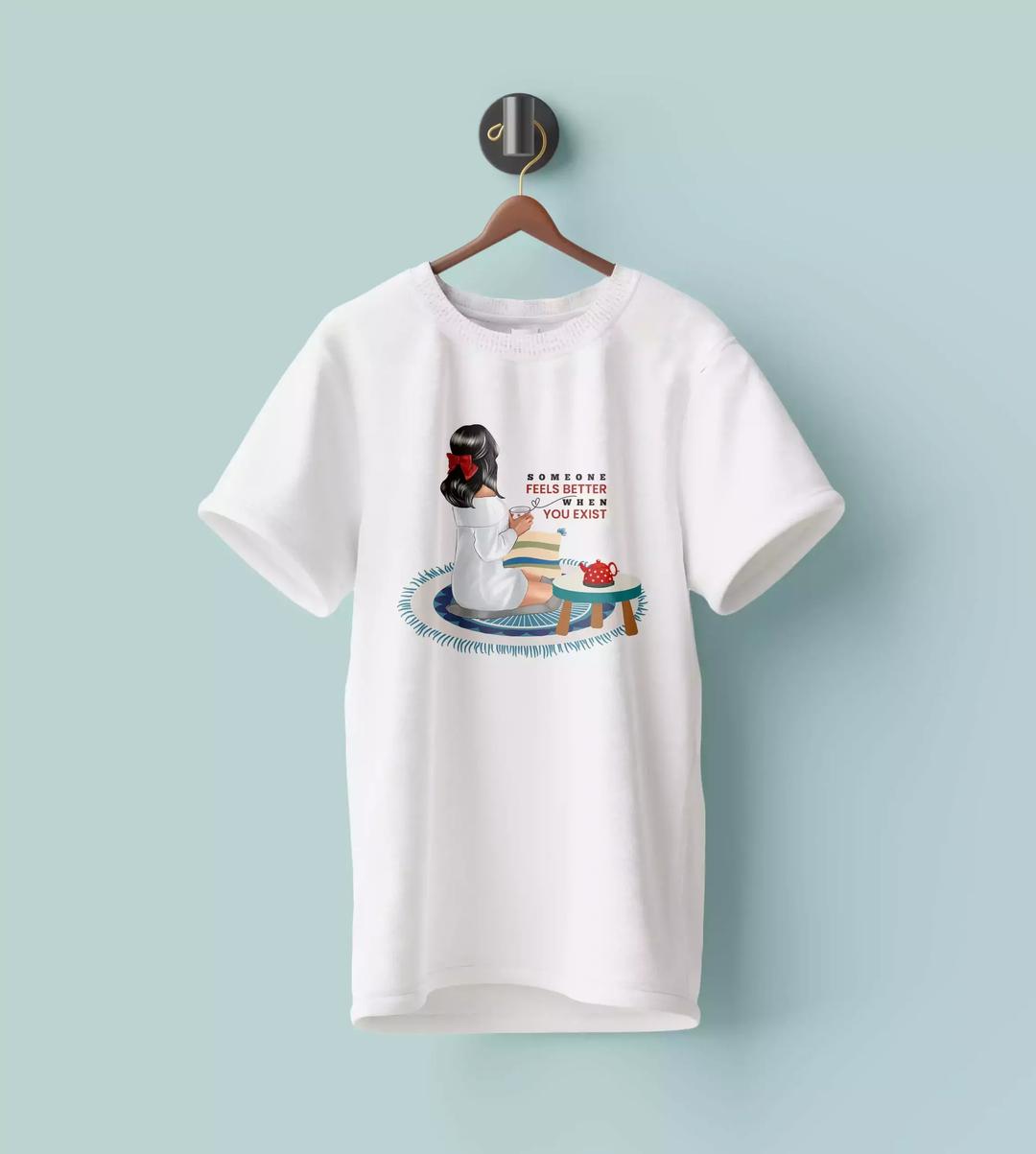 WYPO- Stitched Cotton Printed Graphic T-Shirt -Crewneck, White