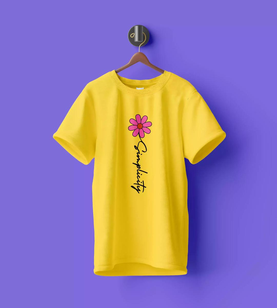 WYPO-  Cotton Printed Graphic Brand T-Shirt -Crewneck, Yellow