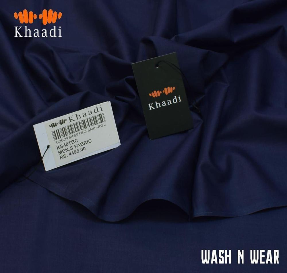 Men’s Unstitched Wash And Wear Plain Suit