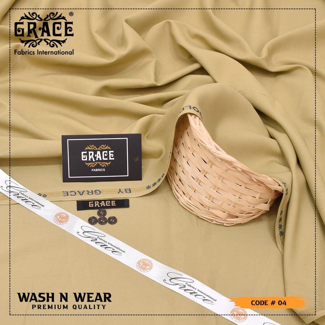 Men’s Unstitched Wash And Wear Plain Suit