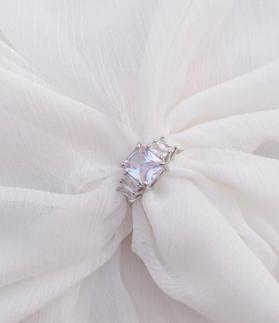 Modern Design Silver Plated Ring