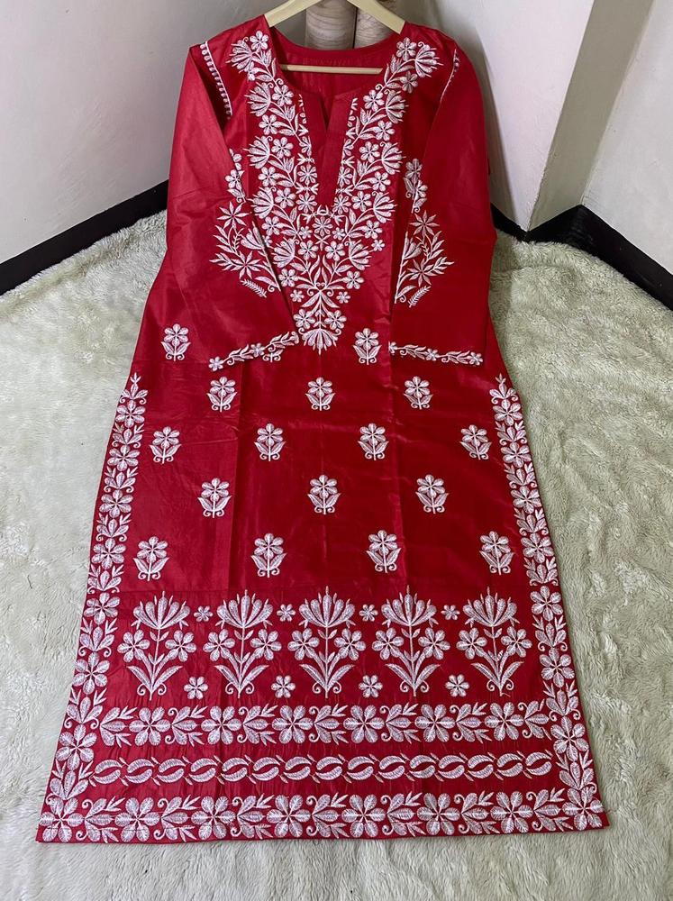 1 Pc Women's Stitched Cotton Embroidered Shirt