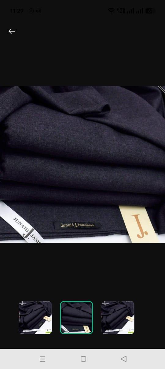 Men’s Unstitched Wool Plain Suit