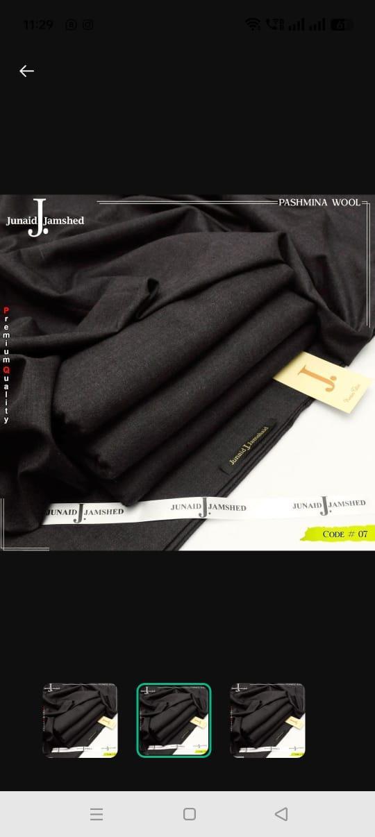 Men’s Unstitched Wool Plain Suit