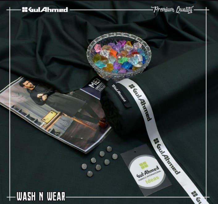 Men’s Unstitched Wool Plain Suit