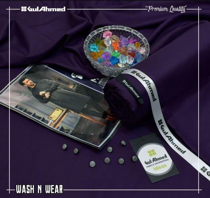 Men’s Unstitched Wool Suit - Plain Design, 4 Meter - Perfect for Winter