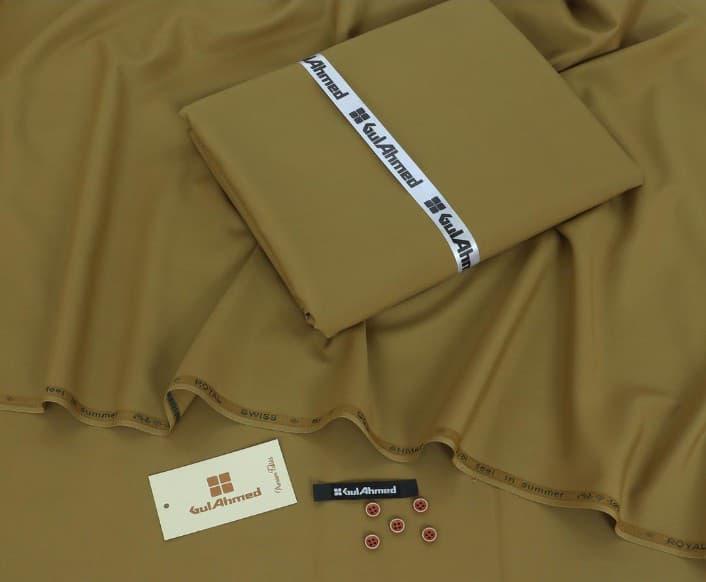 Men’s Unstitched Wool Plain Suit