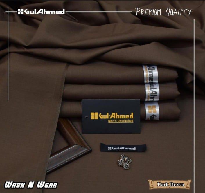 Men’s Unstitched Wool Plain Suit