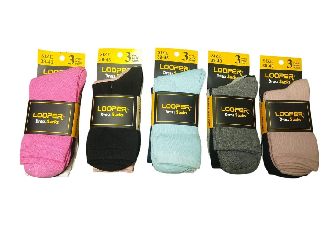 Women's Cotton Crew Length, Easy To Wear, Easy To Wash, Formal Wear Crew Socks 6