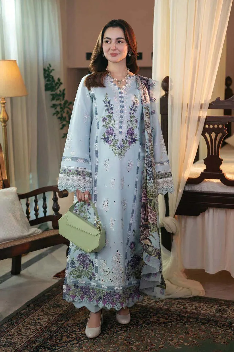 3-Piece Chikankari Lawn Suit for Women Eid Party Wear
