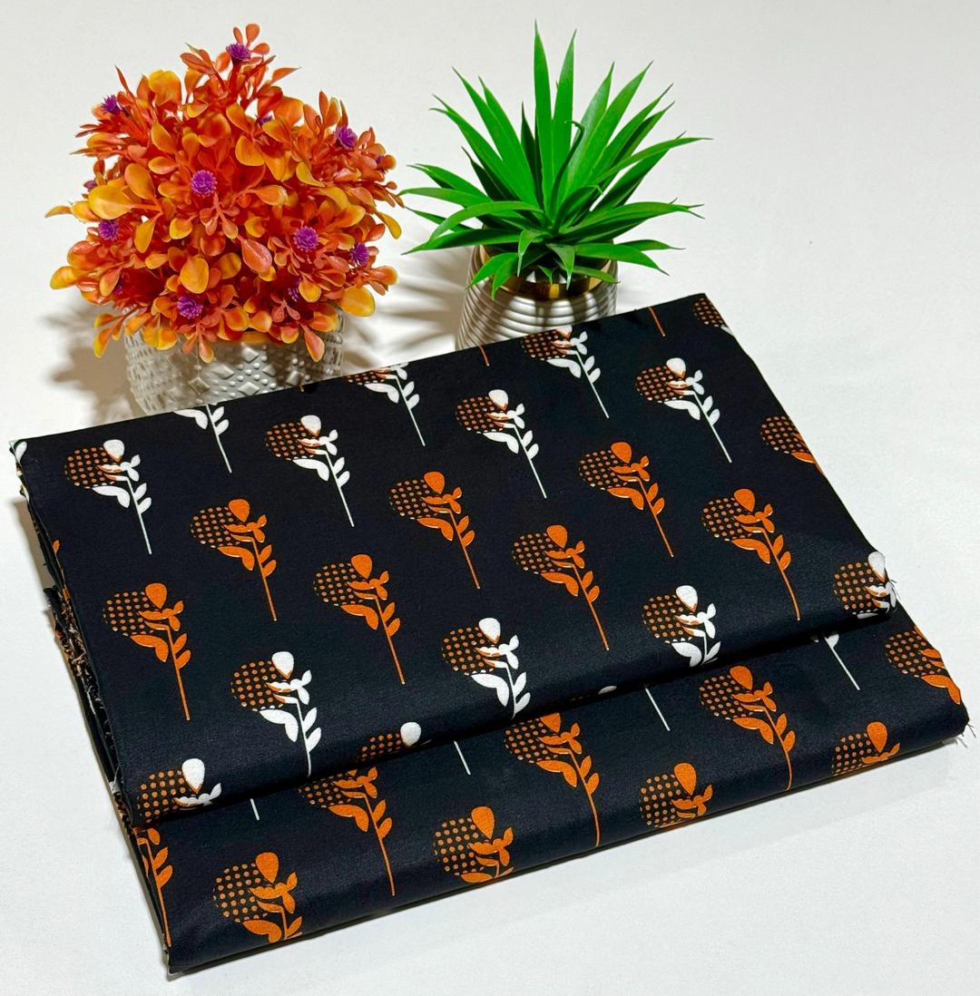 2 Pcs Women's Unstitched Printed Suit