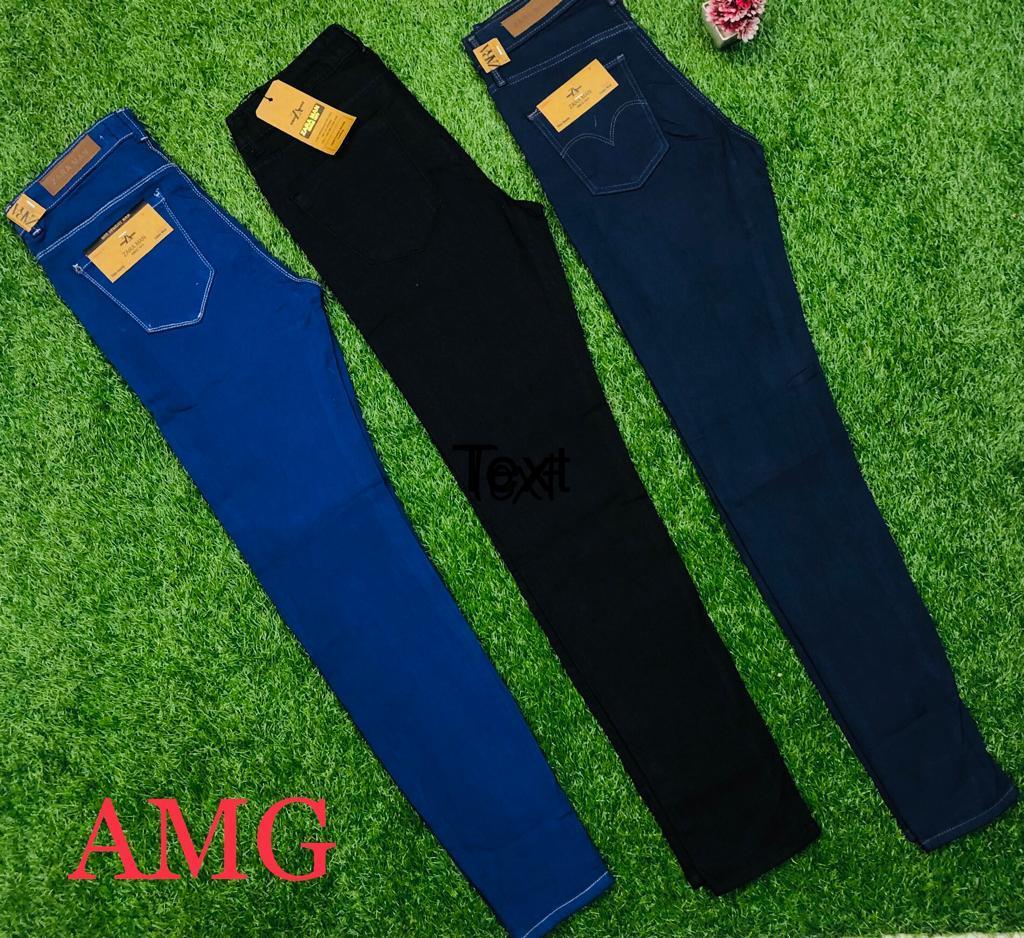 Men's Plain Denim Jeans - 1 Pc, Blue Comfort Fit