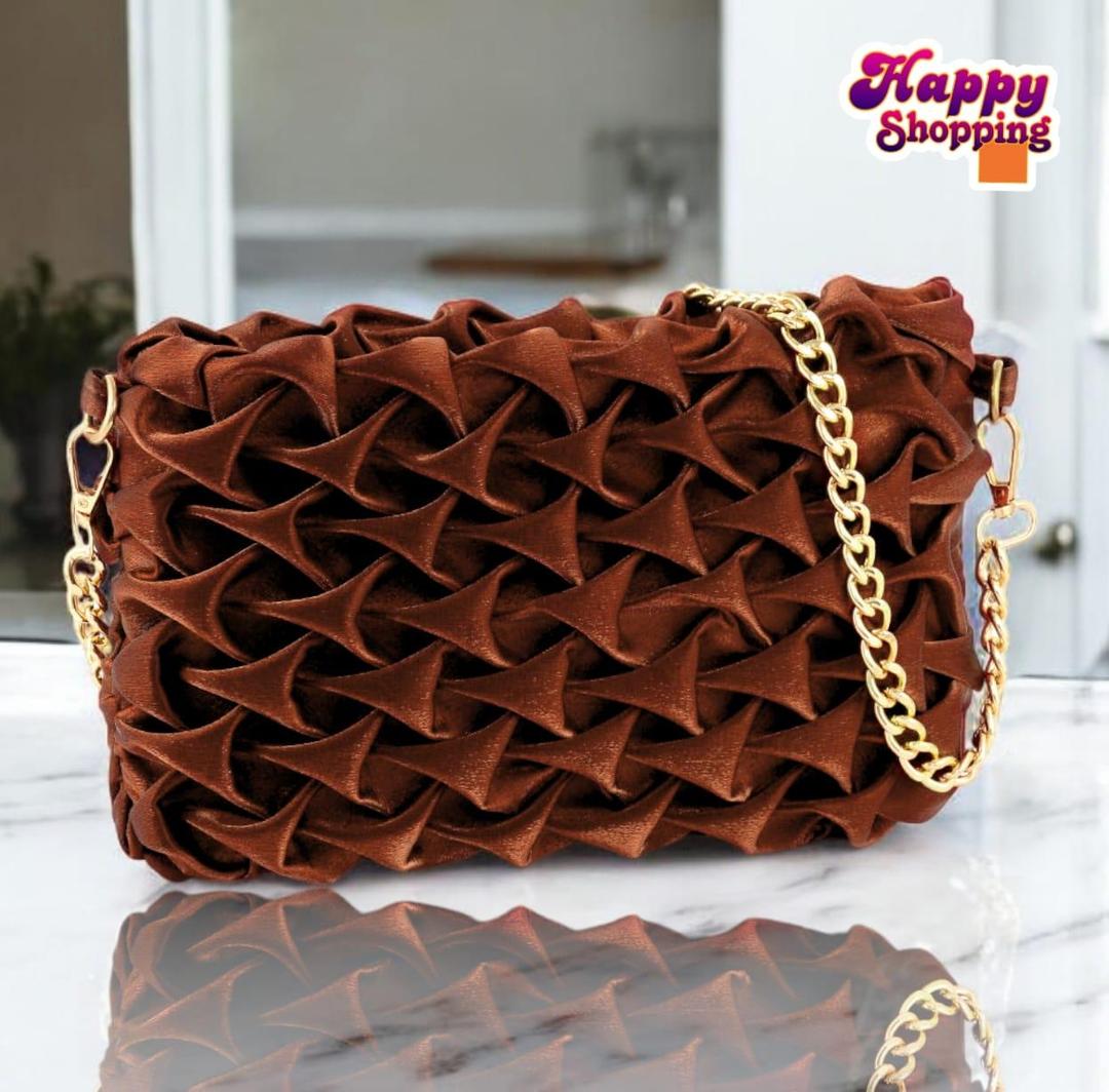 Stylish Women's Textured Polyester Shoulder Bag