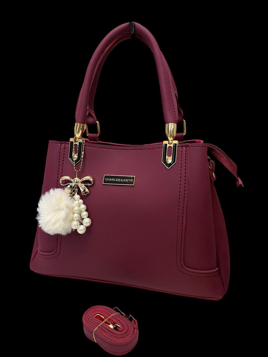 Women's PU Leather Plain Hand Bag