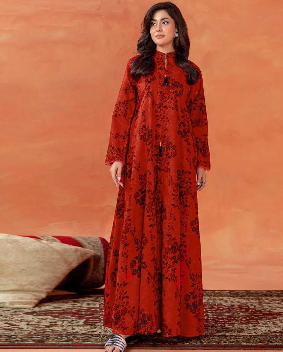 3 Pcs Women's Unstitched Digital Print Suit