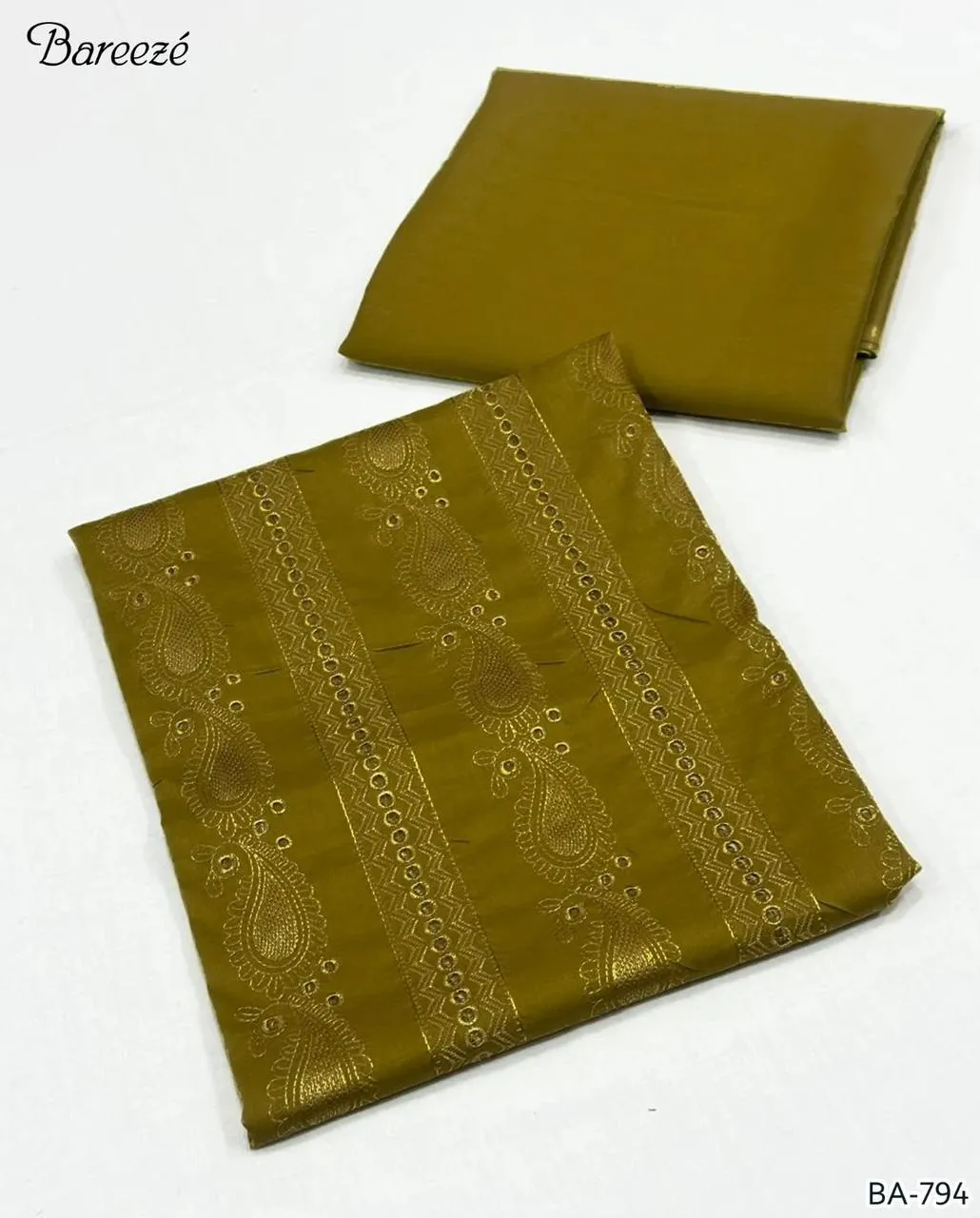 Elegant Beige Dhanak Embroidered Suit - 2 Pcs