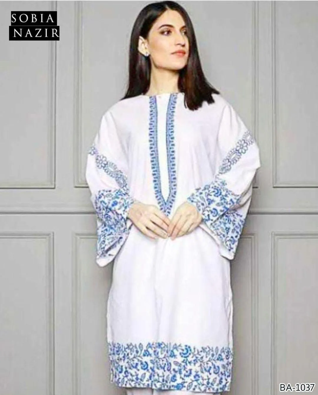 2 Pcs Women's Unstitched Embroidered Suit