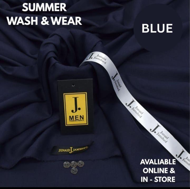 Men’s Unstitched Wash And Wear Plain Suit