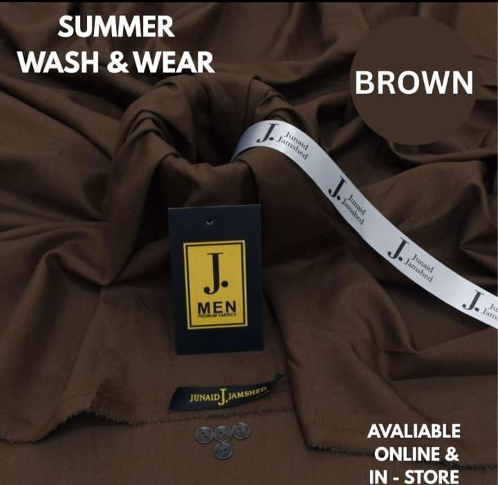 Men’s Unstitched Wash And Wear Plain Suit