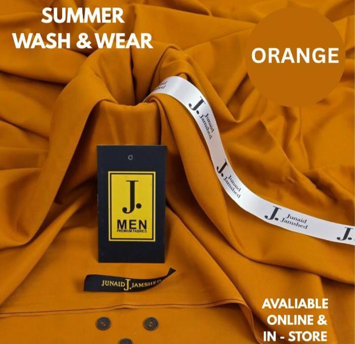 Men’s Unstitched Wash And Wear Plain Suit