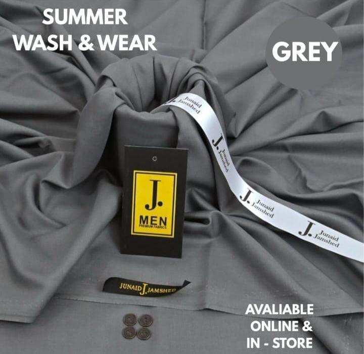 Men’s Unstitched Wash And Wear Plain Suit