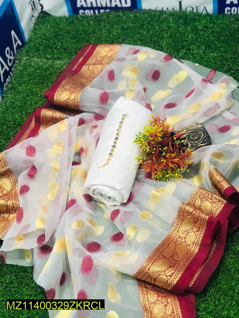 3 Pc Katan Unstitched Suit