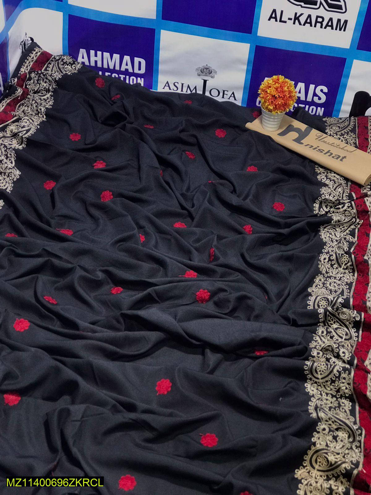 Lawn Embroidered Festive Women Shawl