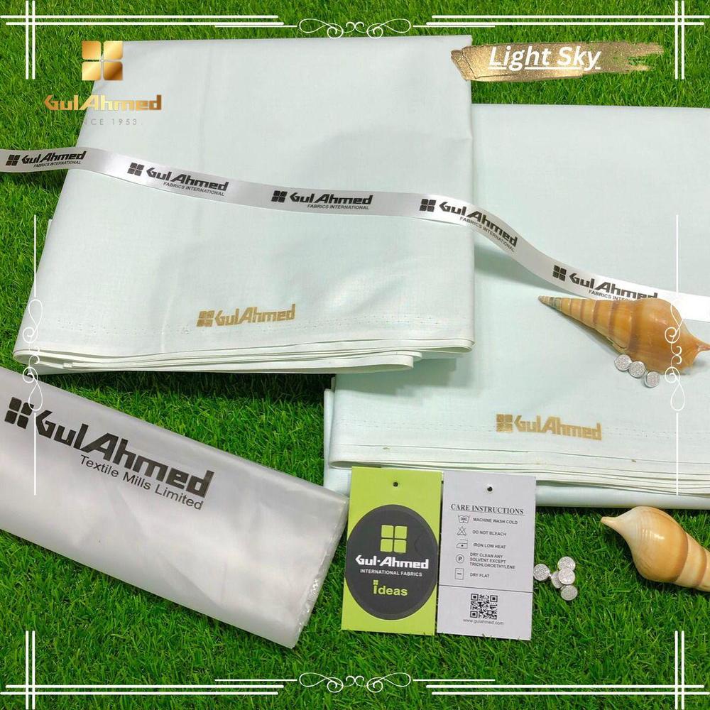 Men’s Unstitched Cotton Plain Suit