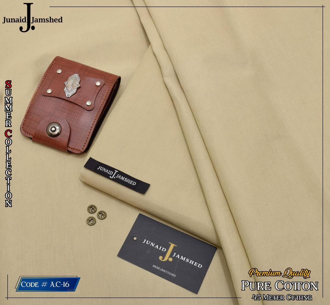 Men’s Unstitched Paper Cotton Plain Suit