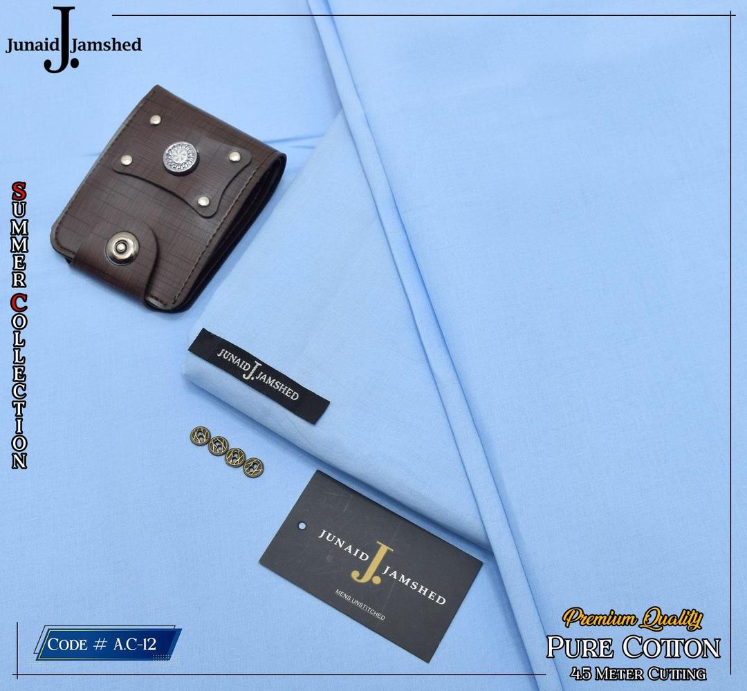 Men’s Unstitched Paper Cotton Plain Suit