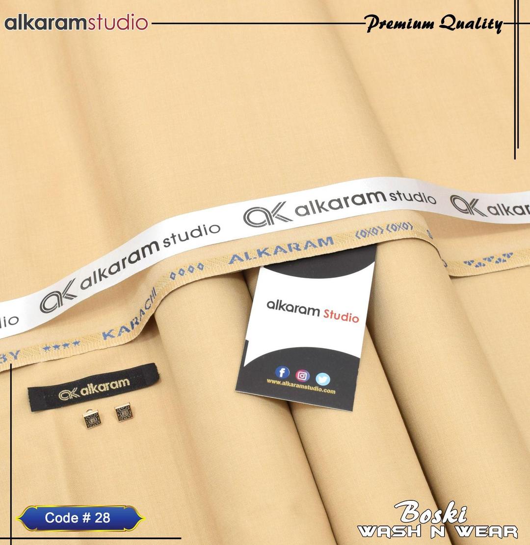 Men’s Unstitched Boski Plain Suit