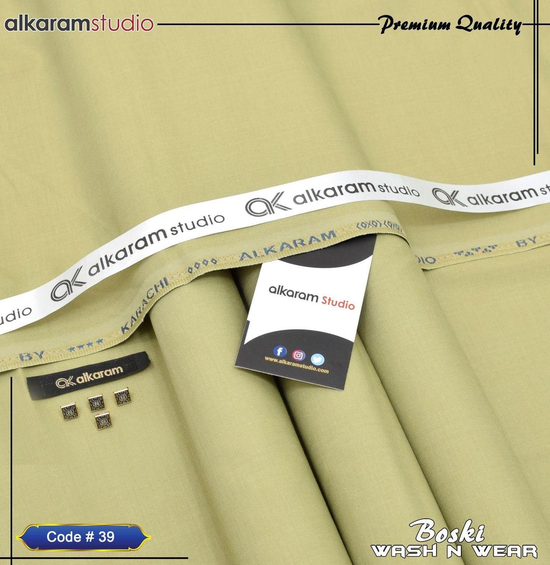 Men’s Unstitched Boski Plain Suit