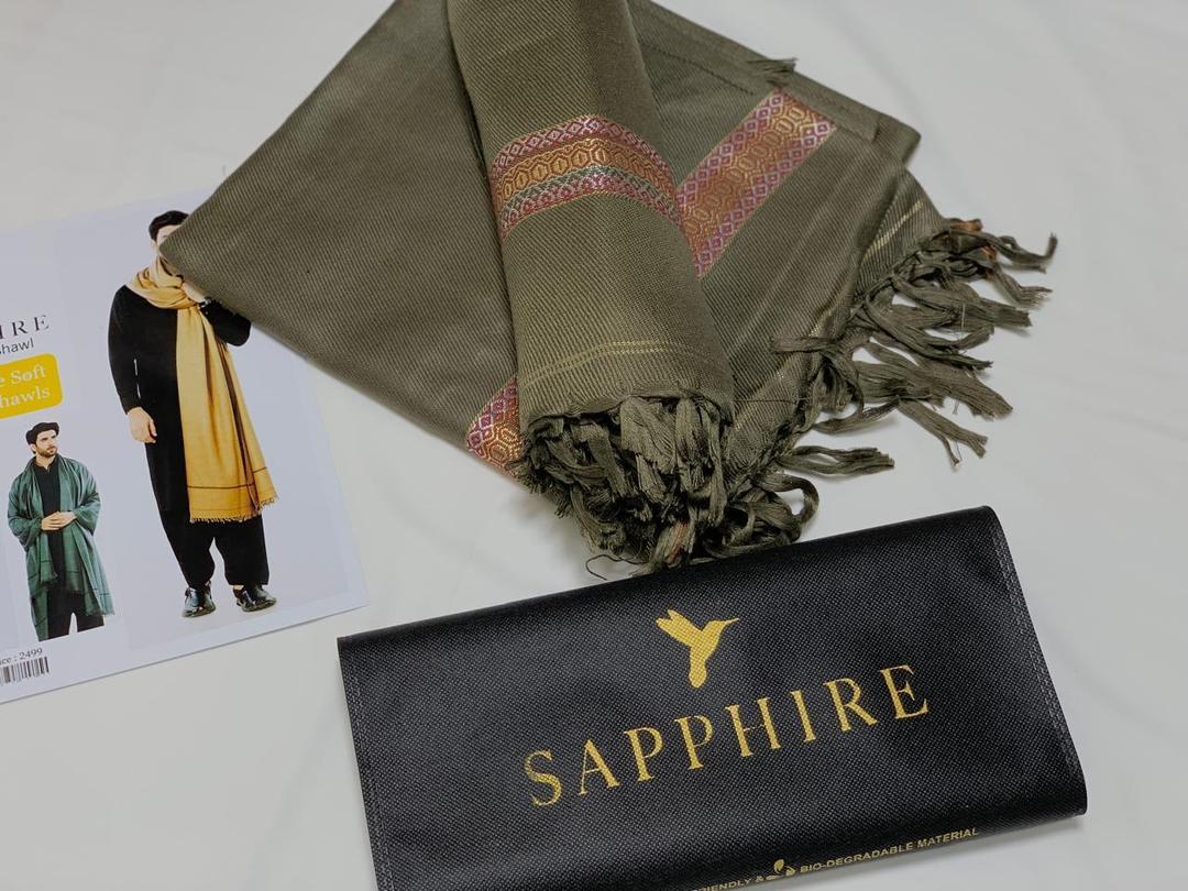 1 Pc Men's Wool Shawl