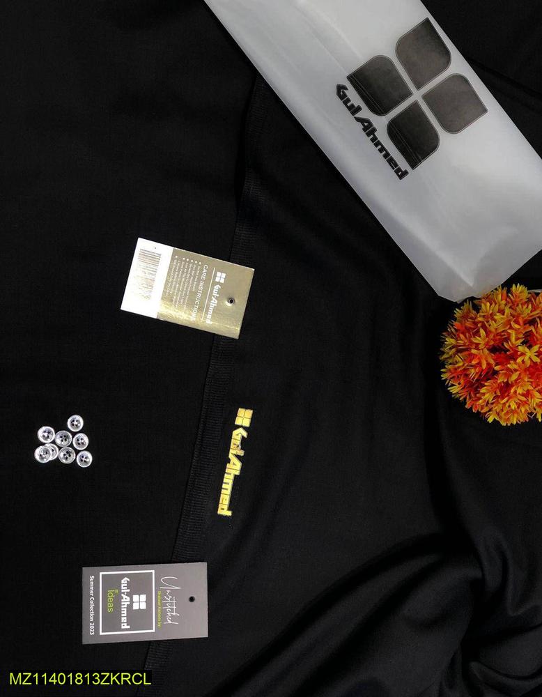 Men's Unstitched Wash And Wear Plain Suit