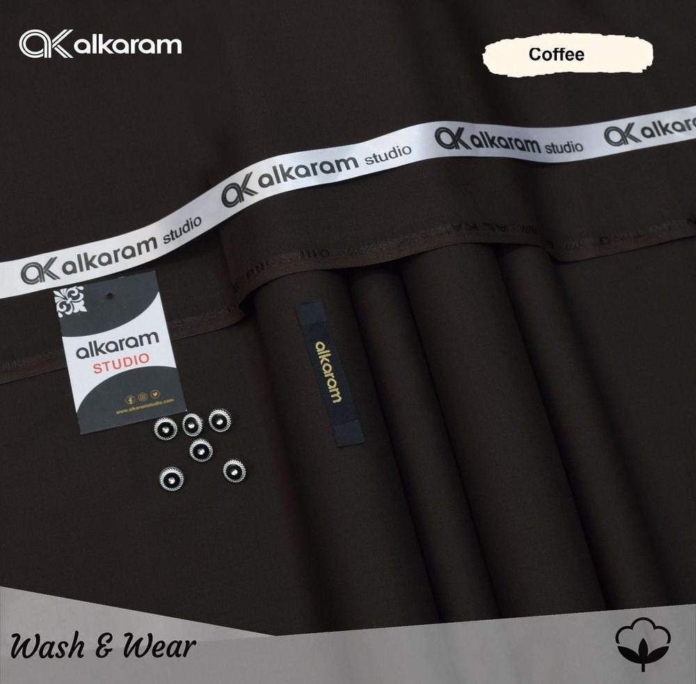 Men’s Unstitched Wash And Wear Plain Suit