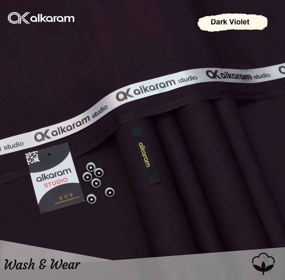 Men’s Unstitched Wash And Wear Plain Suit