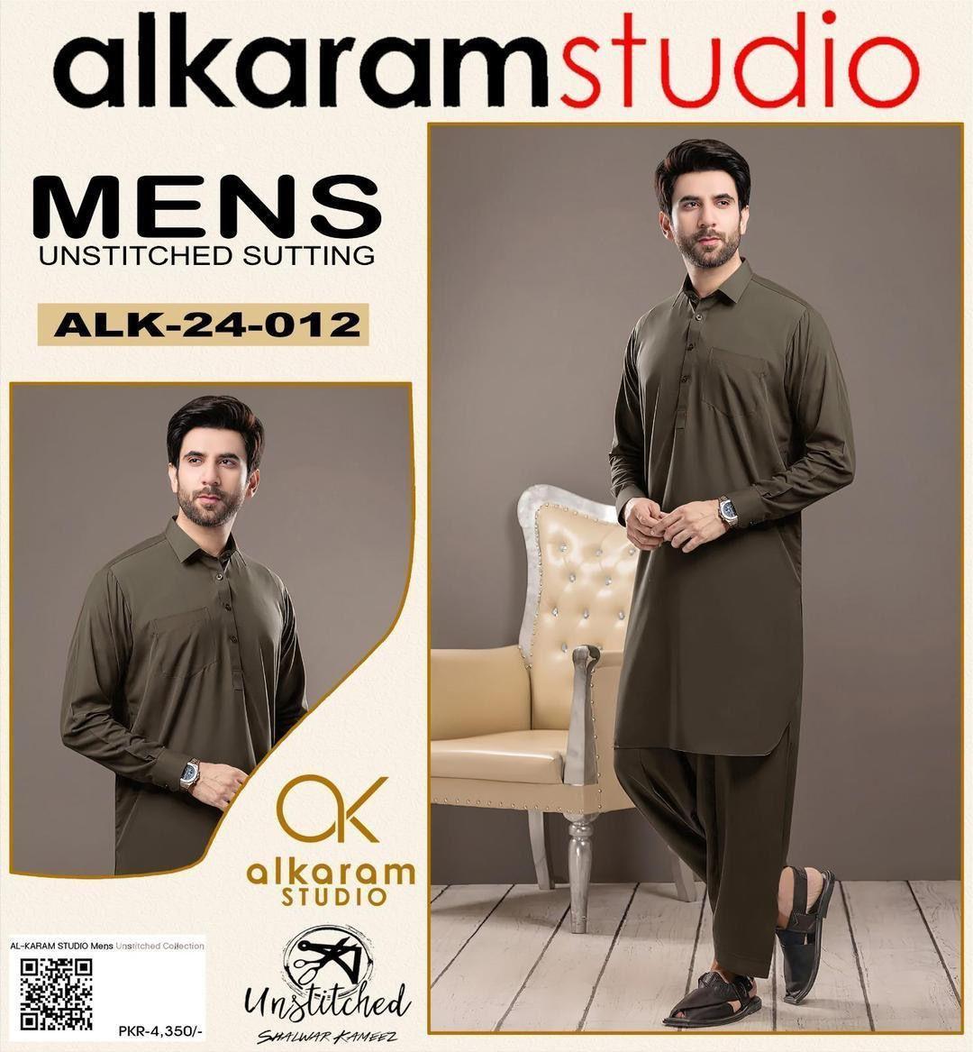 Men’s Unstitched Wash And Wear Plain Suit