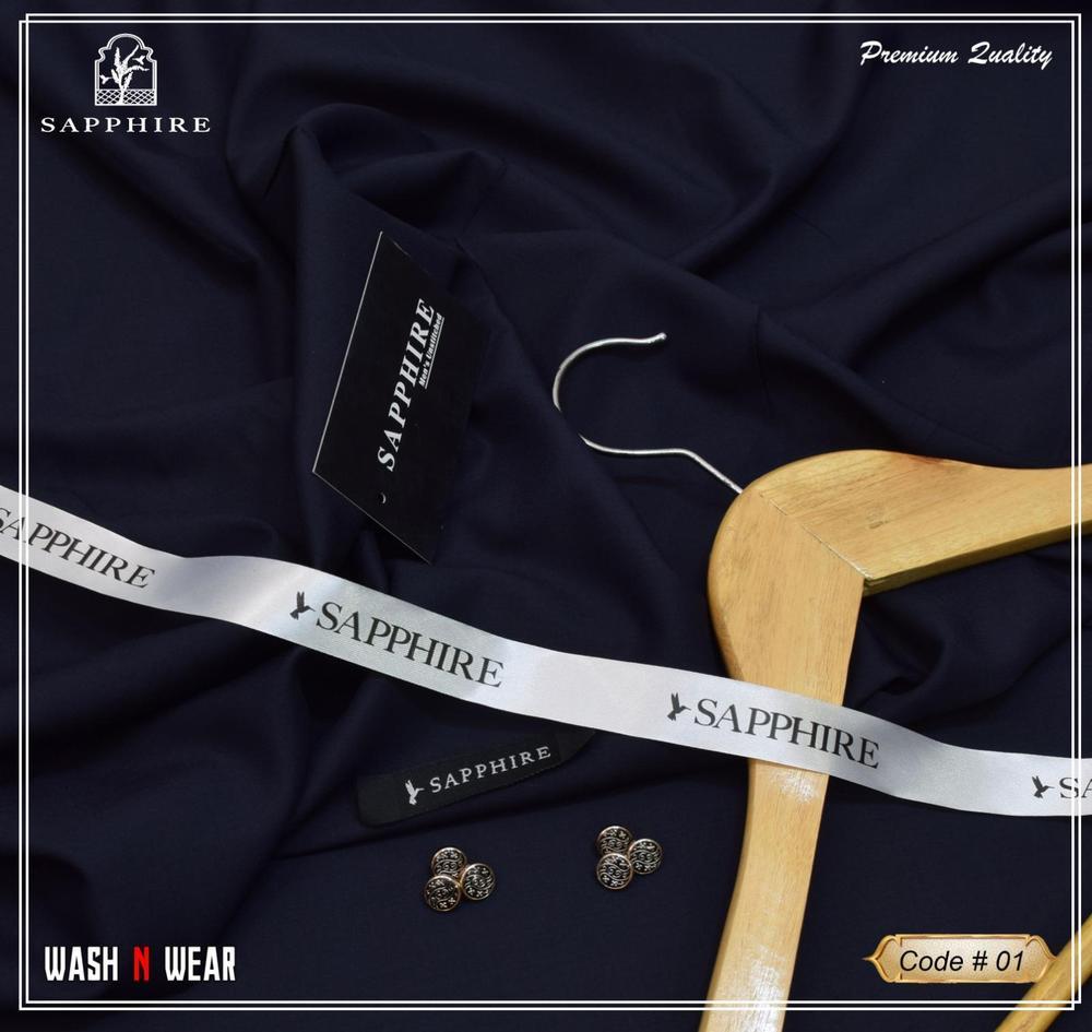 Men’s Unstitched Wash And Wear Plain Suit