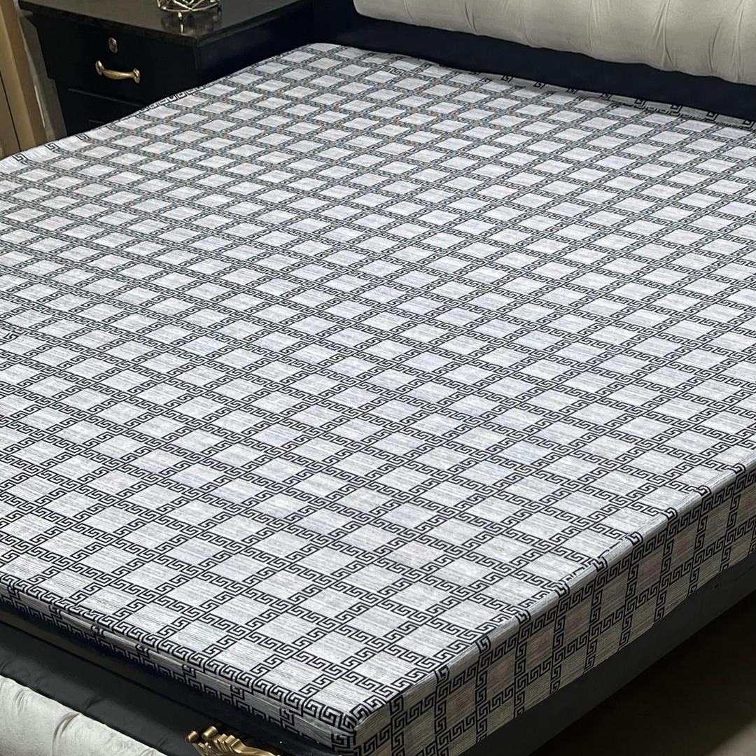 PU Printed Double Bed Mattress Cover