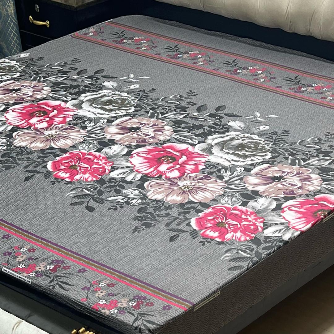 PU Printed Double Bed Mattress Cover