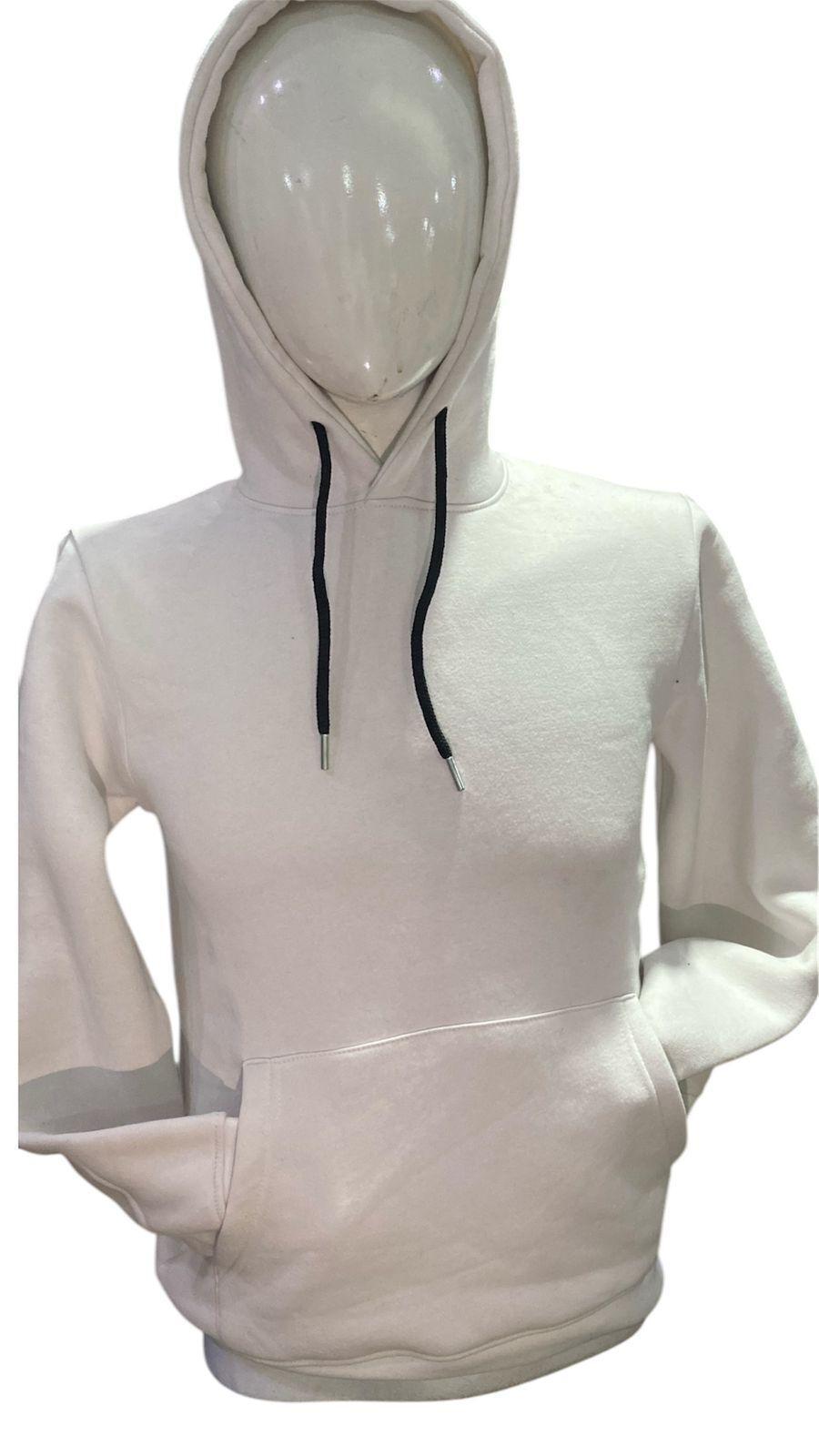 Men's Cotton Fleece Hoodie - 1 Pc Plain Hooded Sweatshirt for Comfort