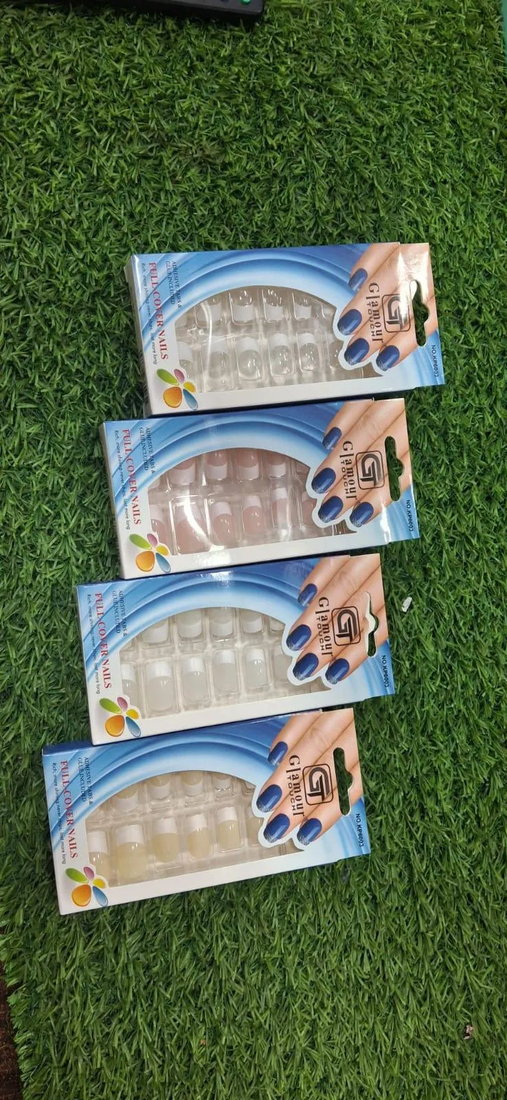 Glamour Touch Full Cover Nails with Glue & Adhesive Tabs