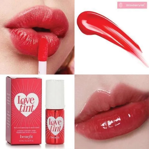 High Pigmented Red Lip Tint - Smudge Proof & Hydrating - 1 Pcs