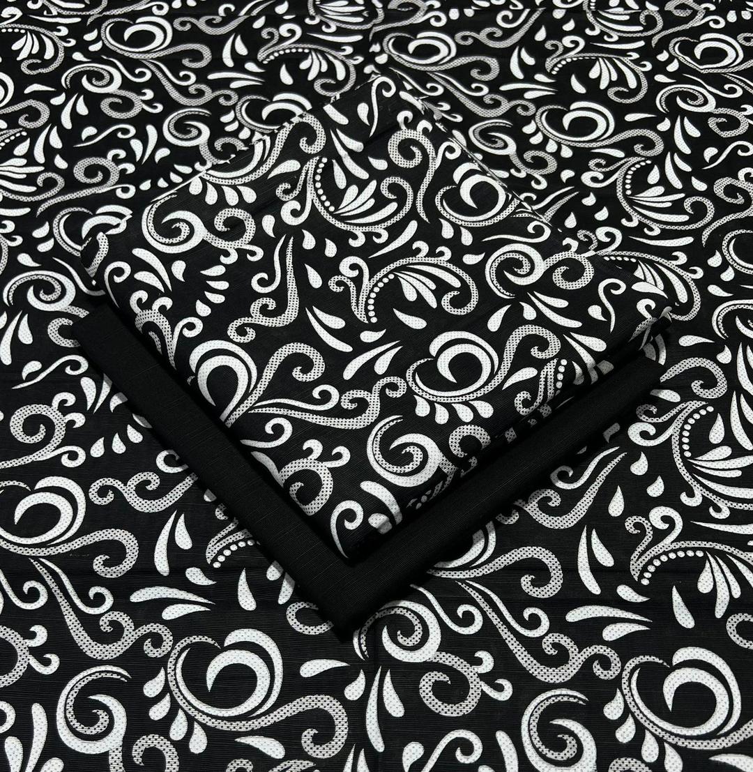 2 Pcs Women's Unstitched Khaddar Printed Suit