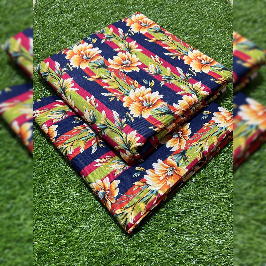 2 Pcs Women's Unstitched Printed Suit