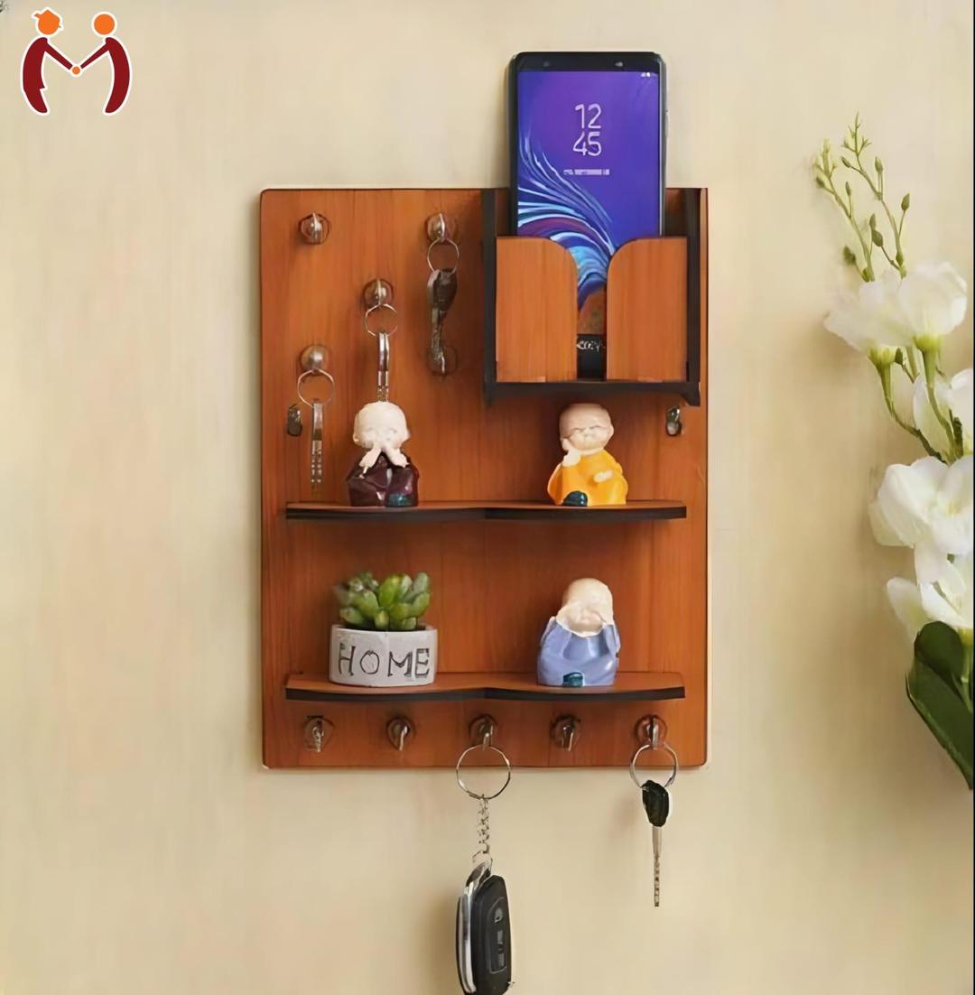 Wooden Keys and Mobile Holder